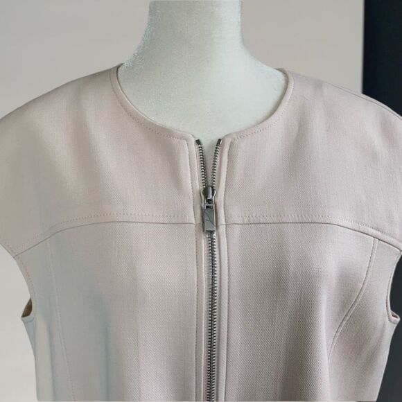 WORTH wool blend beige jacket blazer sz L womens - Picture 2 of 10